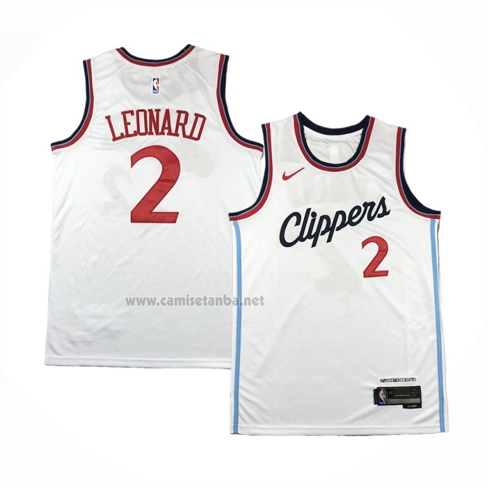 Camiseta Los Angeles Clippers Kawhi Leonard #2 Association 2024-25 Blanco